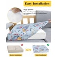thumbnail image 5 of Pink Blue Flowers Couch Cushion Covers Stretch, Washable Sofa Seat Covers Individual Seat Cushion Sofa Slipcovers Spring Floral Pastoral Birds Leaves Couch Cover Furniture Protector L-1PCS, 5 of 7
