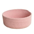 thumbnail image 1 of Clearance! Unique Hand-woven Storage Basket Portable Household  Storage Basket for Sundries Pink L, 1 of 4