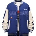 thumbnail image 1 of GHSDFBB Baseball Jackets Letter Print Men's Streetwear Tops Patchwork Style, 1 of 6