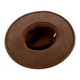 thumbnail image 5 of Womens Western Fedora Hat Wide Brim Cowboy Hat with Feather Accent Suede Style Dress Hat for Western Events Parties and Outfits, 5 of 5