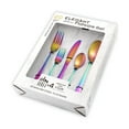thumbnail image 5 of Rainbow Silverware Set for 4, MDEALY 20 Piece Modern Flatware Utensil Set for 4, Include Dinner Knife,Dinner Forks,Dinner Spoons,Salad Forks,Teaspoons, Dishwasher Safe, 5 of 6