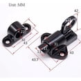 thumbnail image 4 of Cerradura de puerta automática, pestillo de cierre automático de aleación de aluminio de seguridad mejorada con acabado brillante para varios estilos de puertas, ventanas y portones, compatible con, 4 of 5