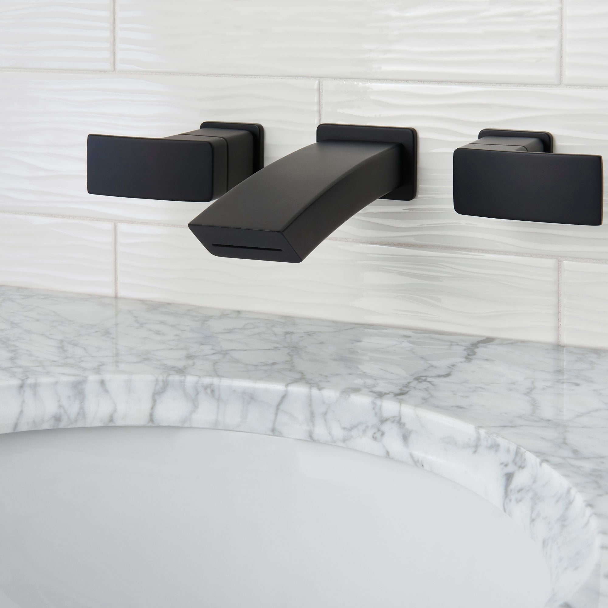 Pfister LG49DF3K Kenzo 2-Handle 8" Wallmount Bathroom Faucet in Brushed Nickel