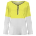 thumbnail image 1 of Gibobby Playera Termica Para Mujer Camiseta de manga larga con cremallera para mujer fina de primavera y verano（Multicolor, M), 1 of 4
