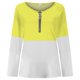 thumbnail image 1 of Gibobby Playera Termica Para Mujer Camiseta de manga larga con cremallera para mujer fina de primavera y verano（Multicolor, L), 1 of 4
