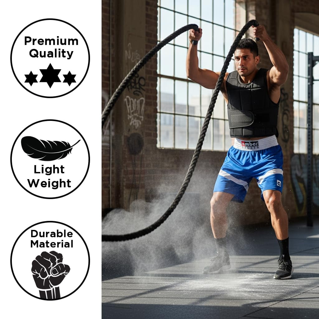 Adjustable Weighted Vest 10 lb, 18 Levels, 8oz Increments, Neoprene Soft Weight Vest with Breathable Padding & Secure Hook & Loop Belt for Running, Cardio & Strength Training