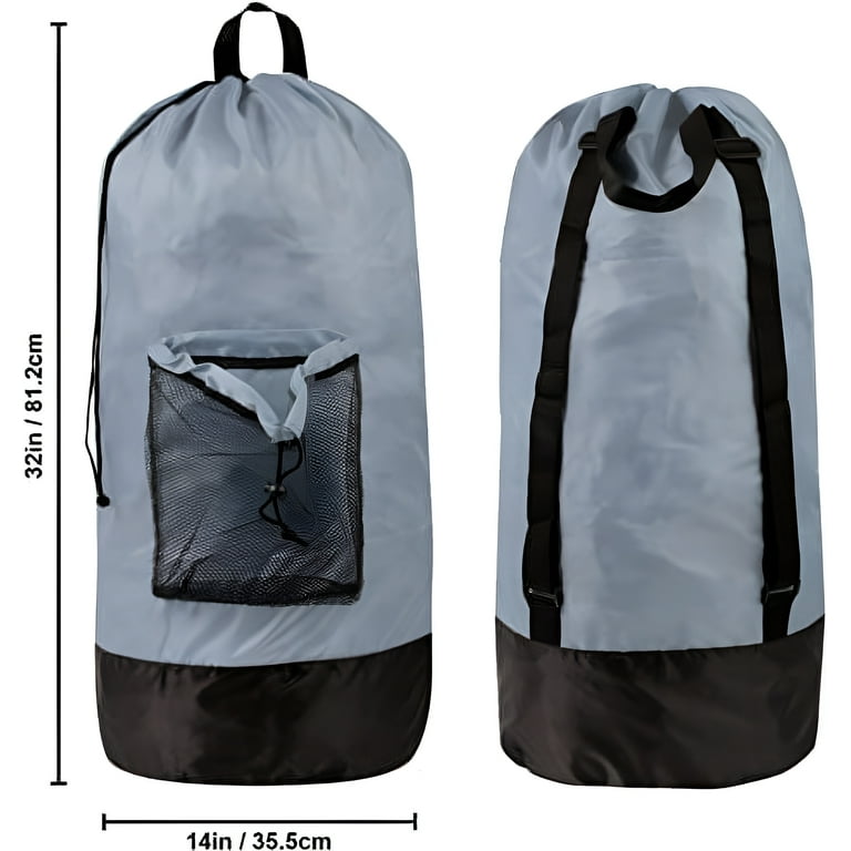 Walmart Heavy-Duty Laundry Backpack Bag with Straps Ideal for
