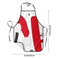 thumbnail image 6 of Bingfone HOHOHO Christmas for Tie-up Apron, Unisex Waterproof and Stain-Resistant Bib Apron for Kitchen Garden Painting, 6 of 7