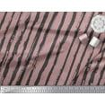 thumbnail image 2 of Soimoi Pink Modal Satin Fabric Line Geometric Print Fabric by the Yard 42 Inch Wide, 2 of 3