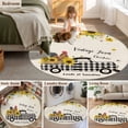 thumbnail image 5 of Round Rug 4Ft Washable Non-Slip, Country Kitchen Sunflowers Circle Area Rugs for Living Room Bedroom, Rustic Truck Vintage Farmhouse Indoor Floor Mats Carpet Runner for Home Decor Aesthetic, 5 of 8