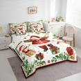 thumbnail image 3 of Castle Fairy Children Santa Claus 7-Piece Twin Bedding Sets,Christmas Snowman Bedding Comforter Set,Xmas Gifts Breathable Sheet Sets,Lightweight Room Decor, 3 of 8