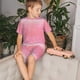 thumbnail image 4 of Balery Sparkly Glitter Conjunto de Pijama Infantil de Manga Corta con Estampado – Ropa de Dormir de Algodón Suave-X-Large, 4 of 6