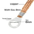 thumbnail image 2 of 11.4" Copper Engine Ground Strap Ground Bonding Strip Cable Universal 2 PCS, 2 of 4