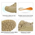 thumbnail image 2 of Nortiv8 Men's Ankle Waterproof Hiking Boots Lightweight Backpacking Work Shoes BEIGE Size 7, 2 of 8