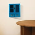 thumbnail image 3 of MOVTOTOP 1Set Rectangular Wooden Bedside Storage Cabinet for Home Users with Display Function 35.4*12.2*4.9in, 3 of 8