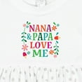 thumbnail image 4 of Inktastic Nana and Papa Love Me Girls Baby Dress, 4 of 5