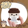 thumbnail image 4 of Mini Appreciation Office Gifts for Women Men  Crochet Coffee Thank You  for Coworkers Teachers    Self Care Encouragement  for Coffee Lovers   Desk Decor, 4 of 6