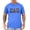 Heather Blue Shirt, variant on Patriotic Dad Shirt for Men American Flag Mountain Camo Graphic Tee Outdoor Father's Day Gift Military Green Shirt Adult L