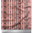 thumbnail image 1 of Soimoi Poly Georgette Fabric Ikat Southwestern Print Fabric by The Yard 52 Inch Wide, 1 of 1
