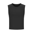 thumbnail image 4 of MHOSTAFH Girls Athletic Tank Tops Solid Color Sleeveless Shirts Summer Workout Tennis Yoga Running Tops, 4 of 9