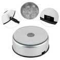 thumbnail image 6 of 7 Color LED Light Rotating Crystal Display Base Stand Holder with AC US Adapter Silver, 6 of 9