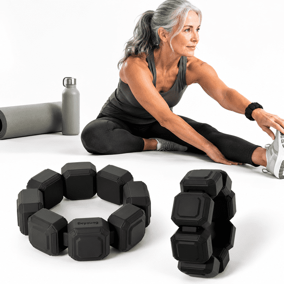 0.33lb Pair Silicone Wrist and Ankle Weights Bracelets for Exercise