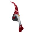 thumbnail image 4 of Northlight Hanging Leg and Polka-Dot Snow Cap Smiling Gnome - 24" - Gray and Red, 4 of 5
