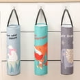 thumbnail image 4 of Cheers.US Canvas Bags Dispenser Organizer for Kitchen Shopping Bag Holder Wall Mounted Grocery Bag Holder,Hanging Garbage Bag Dispenser for Trash Bags Storage, 4 of 7