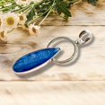 thumbnail image 4 of Tibetan Silver Elegant Modern Contemporary Handmade Jewelry 925 Sterling Silver Blue Kyanite Gemstone Pendant for Women, 4 of 4