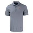 thumbnail image 2 of Men's Cutter & Buck  Navy/White UIC Flames Big & Tall Forge Eco Double Stripe Stretch Recycled Polo, 2 of 3