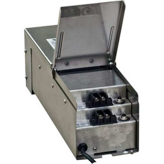 Dabmar Lighting  Magnetic 500 Watt Low Voltage Buck Boost Transformer with Power Cord, Stainless Steel