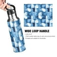 thumbnail image 4 of Yayeee 20oz Double Wall Stainless Steel Water Bottle with Flip Straw, Blue Pattern, 4 of 7