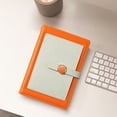 thumbnail image 4 of Notebook - PU Leather A5 Journal with Button Closure, Lined Pages for Work School and Home, 4 of 7