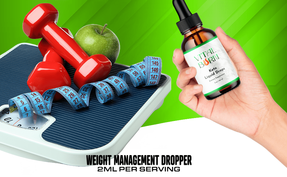 Vital Burn Keto Drops Advanced Liquid Supplement for Fitness Support 90 Servings