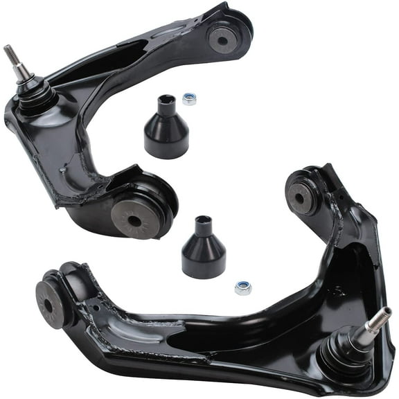 Detroit Axle - Front Upper Control Arms w/Ball Joints for Silverado Sierra 2500 3500 HD, 2 Front Upper Control Arms Assembly Chevy Suburban GMC Yukon XL 2500, Replacement Front Pair