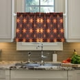 thumbnail image 5 of Stars Light Kitchen Curtains Half Tier Curtain 2 Rod Pockets Bathroom Bedroom Cupborad Living Room 27"x36", 5 of 8