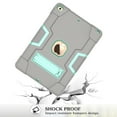 thumbnail image 6 of New iPad 9th Generation Case iPad 10.2 inch 2021 Released With A Screen Protector ,SOATUTO Shockproof Rugged Cover iPad 10.2 HD Tempered Glass For iPad 9th 8th 7th 10.2 inch - 1Pcs/Gray+Green, 6 of 7