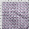 thumbnail image 4 of oneOone Velvet White Fabric Floral Sewing Craft Projects Fabric Prints By Yard 58 Inch Wide, 4 of 5