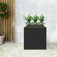thumbnail image 6 of ChicHomey  Metal Square Steel Planter,Durable Large Outdoor Indoor Garden Planter Box,Square Steel Flower Pots for Porch, Garden, Patio, 6 of 7