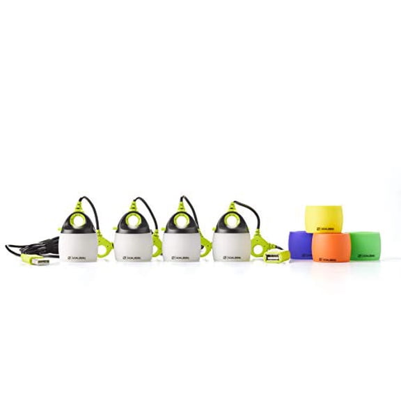 (Open Box) Goal Zero Light-A-Life Mini Chainable LED Lights, 4 Pack, with Color Shades