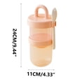 thumbnail image 2 of Xihbxyly oferta de hoy taza de mano para ensalada ligera, taza de mano con cubiertos, 900 ml, linda taza de mano, 2 of 3