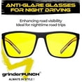 thumbnail image 5 of Grinderpunch Night Vision Yellow Lens Glasses Anti Glare Driving Sun Glasses Polarized, 5 of 11