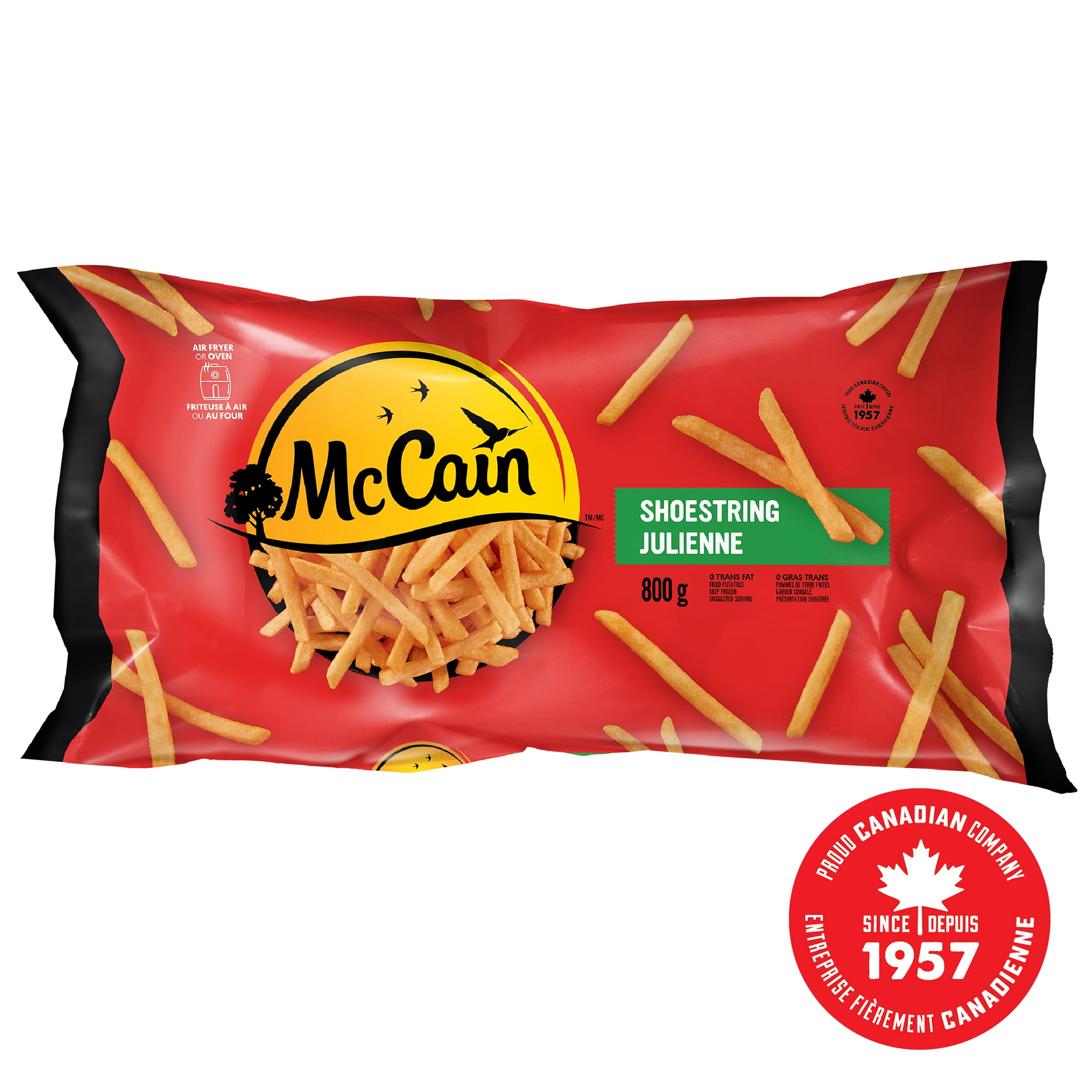 McCain® Shoestring Fries, Made in Canada from domestic and imported ingredients, 800g