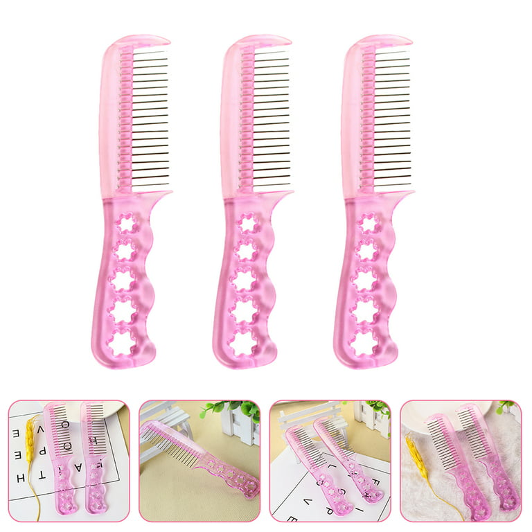 3pcs Doll Hair Brush Doll Wig Hair Brush Doll Hair Care Accessories Kids Toy Gift, Size: 17x3x0.20cm