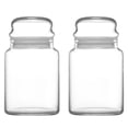 thumbnail image 1 of Juego de 2 Recipientes de Vidrio LAV Contenedores Cristal Almacenamiento Cocina 890ml, 1 of 5