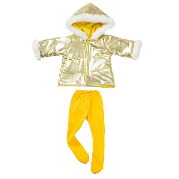 18 Inch Doll Clothing Set, Complete Outfit with Jacket and Pants, Breathable Cotton Fabric for 43cm Figures, Dress-Up Accessory for 3-4years