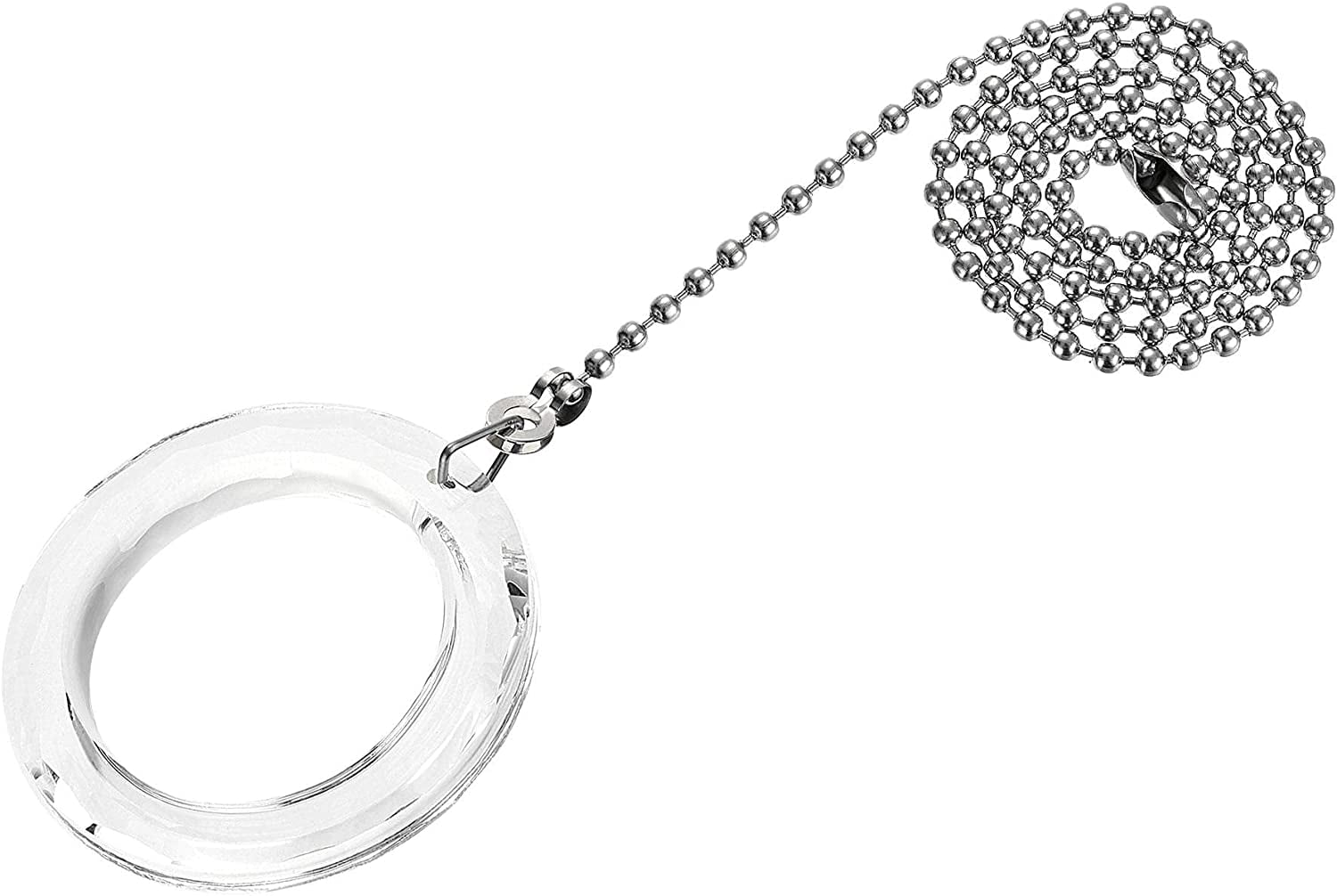 Ceiling Fan Pull Chain, 20 Inch Nickel Finish Chain Ornament Extension