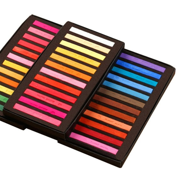 POINTERTECK Pastel Set 12/24/36/48 Colors Soft Dry Pastel Artist Chalk Pastel Sticks Non Toxic for Office School Art Drawing Painting Supplies