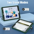 thumbnail image 3 of ELEHOLD Rugged Case for iPad 9th 8th 7th Generation 10.2" 2021/2020/2019,Kids Case with Hidden Kicktand Pencil Holder Silicone Shockproof Case for iPad 10.2 inch,Green+Black, 3 of 8
