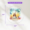 thumbnail image 4 of Happy Birthday to Basset Hound Kitten Party Balloons Cake Acrylic Round Ornament Bassets Dog Breed Lovers Gifts Idea Home Tree Decor - 00027, 4 of 4